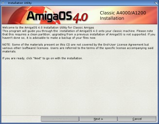 Instalacja AmigaOS 4.0 na A4000