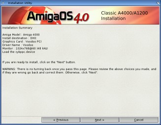 Instalacja AmigaOS 4.0 na A4000