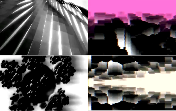 Po lewej: Demo „Serenity” Elude, po prawej: 4K Intro „Cubescapes” Dekadence