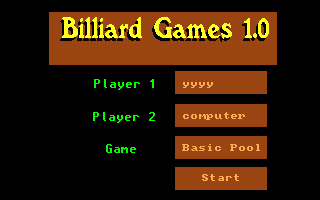 Billiard Games